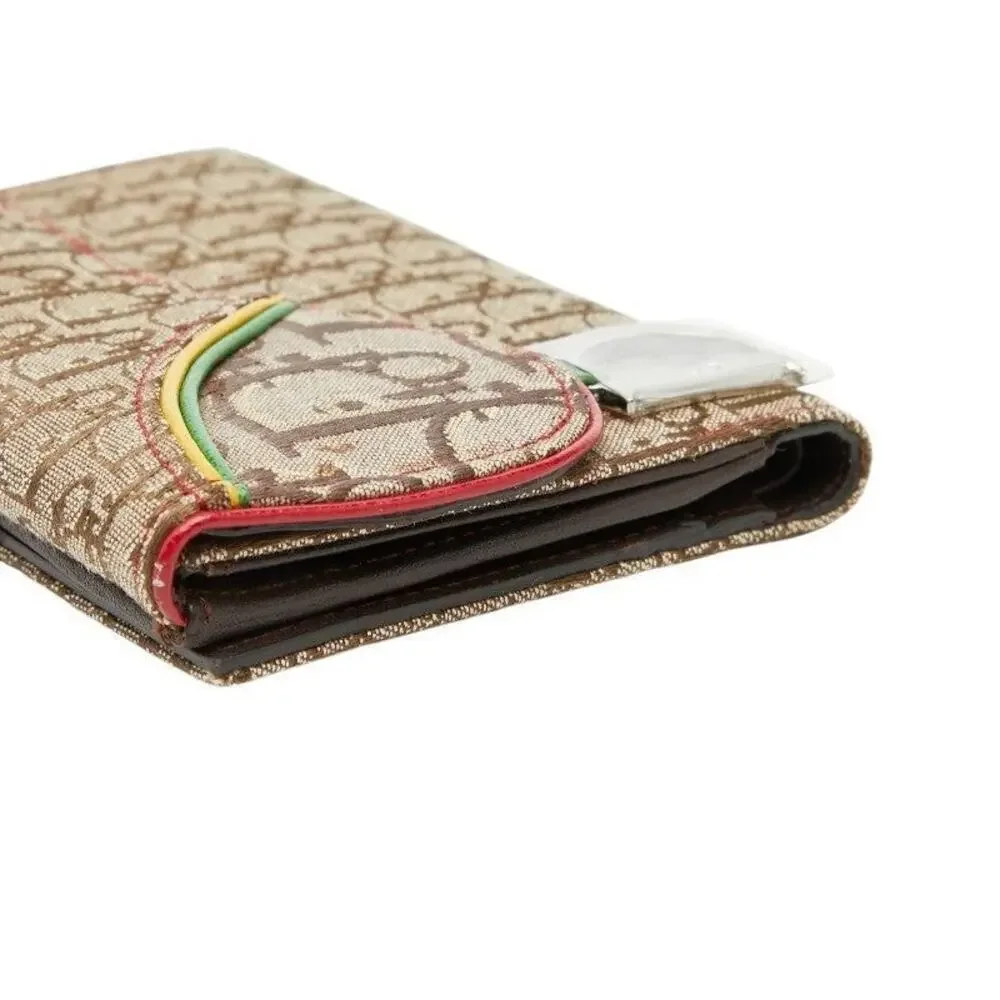 Dior Trotter Leather Saddle Bifold Wallet Multicolor